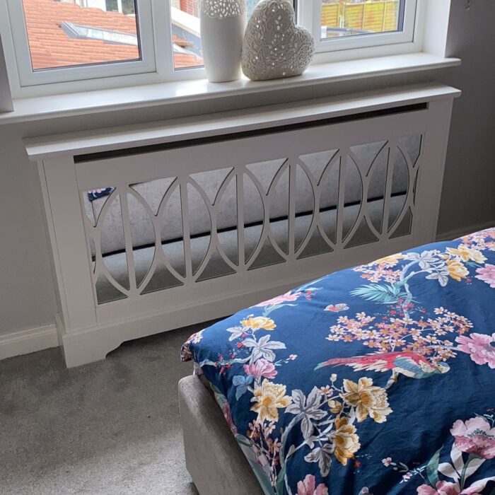 Bedroom Mirrored Radiator Cover